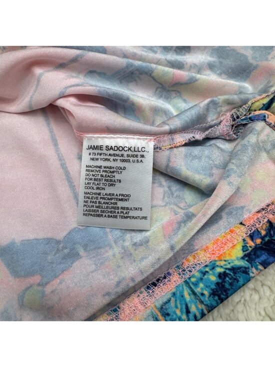 Jamie Sadock Thai Beauty Watercolor Women's 1/4 Zip Sleeveless Golf Top, Size M - Picture 4 of 7